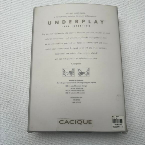 Cacique underplay external silicone supplements - Picture 2 of 3